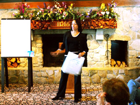 Sarita helping staff turn negativity into possibility at Lake Arrowhead retreat