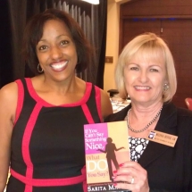 Sarita Maybin signing books for her listeners at NMA Conference