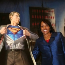 Sarita Maybin with Super Man