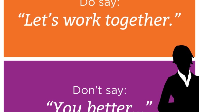 Rephrase for Better Communication Results: Do Say. Don’t Say.